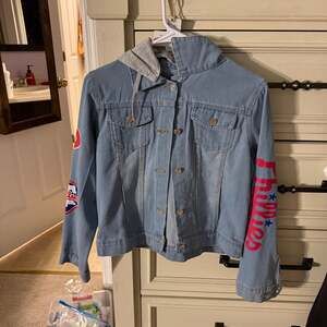 Brooklyn Cloth 'Thank You For Nothing' Smiley Face Denim Jacket